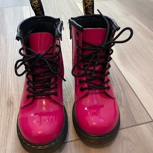 Hot pink size 11 Dr. Martens for toddler girls